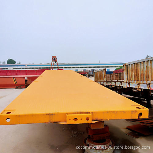 Cheap Price Container 2 Axle Flatbed Semi Trailer for Sale